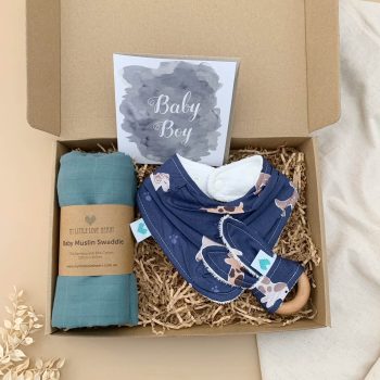 Baby Boy Gift Set in Doggy Print Main Image