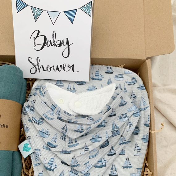 Baby Shower Hamper Boats Theme Right Side