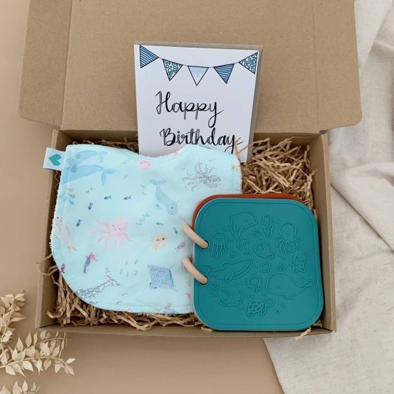 First Birthday Gift Box Under The Sea Packaged