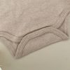 Onesie Long Sleeve Dark Brown Close Up Bottom