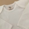 Onesie Long Sleeve Natural White Close Up Top