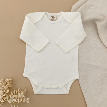 Onesie Long Sleeve Natural White Size0000