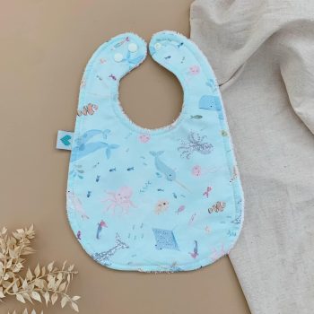 Under The Sea Print Large Bib