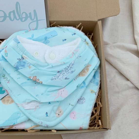 Baby Gift Box Under The Sea Print Right Side