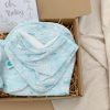 Boys Handmade Baby Gift Box Fish Print Right Side