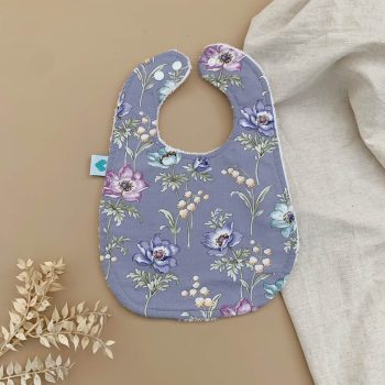 Large bib wild lavender print