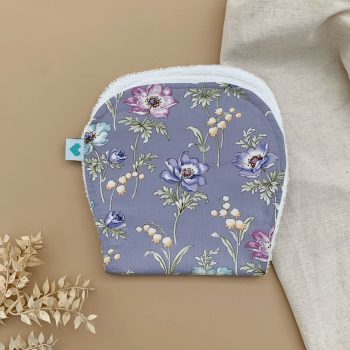 spit up pad wild lavender print