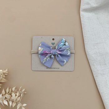 toddler bow wild lavender print